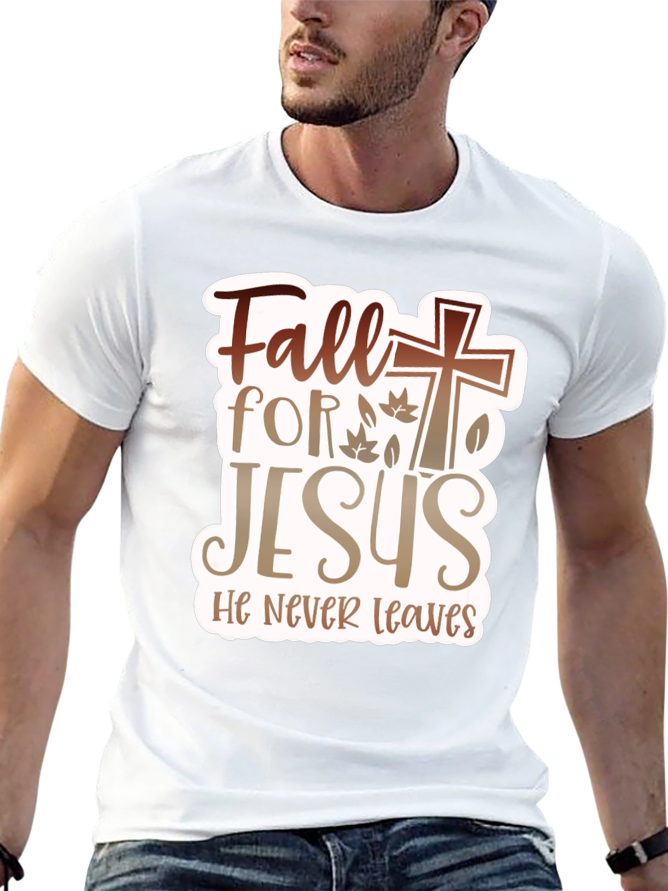 Fall for Jesus Graphic T-Shirt