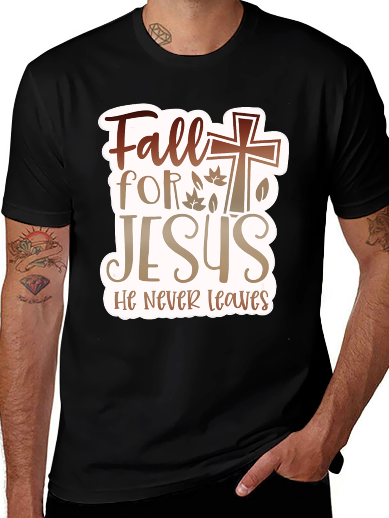 Fall for Jesus Graphic T-Shirt
