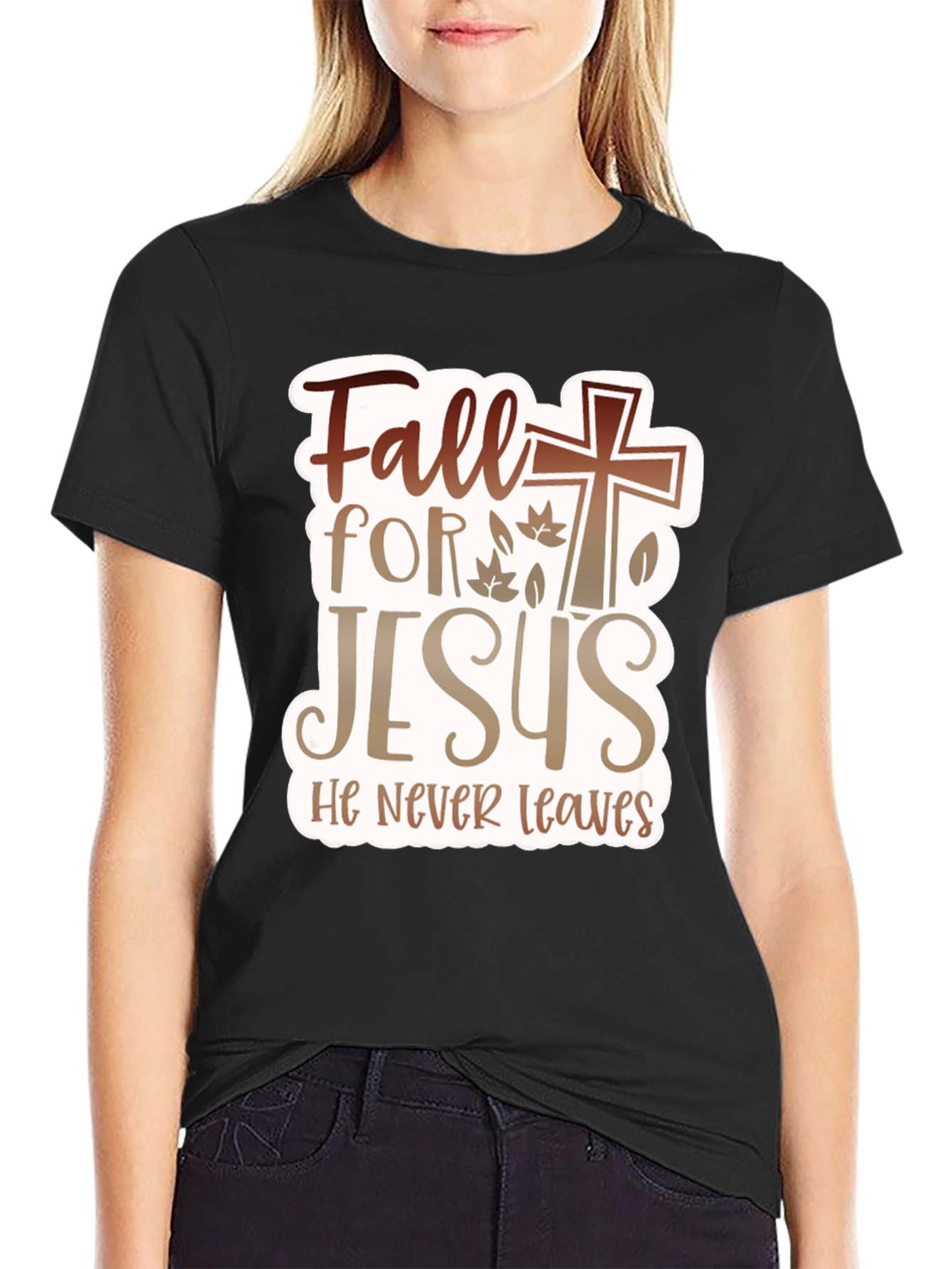 Fall for Jesus Graphic T-Shirt