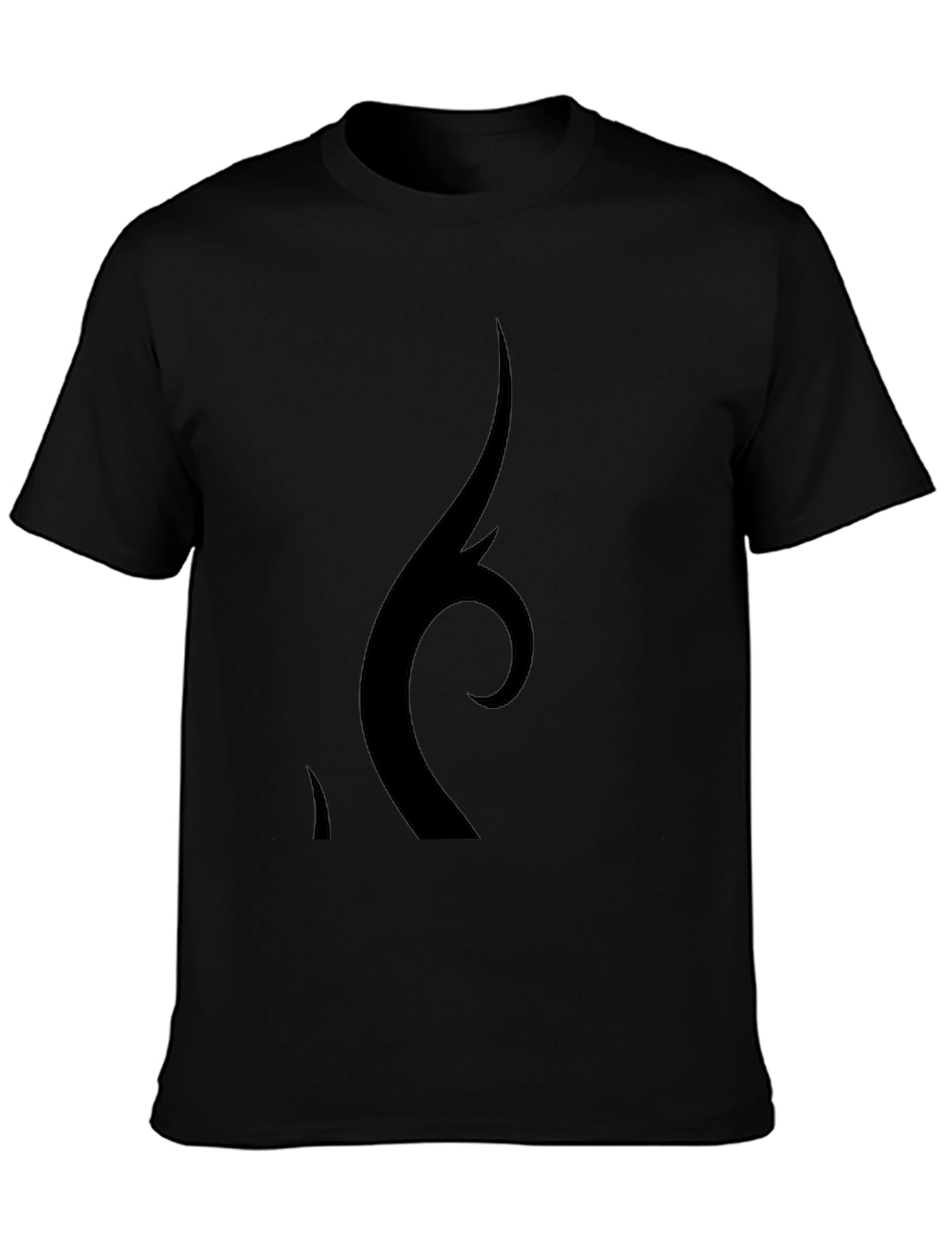 Black Graphic Tee - Unique Design