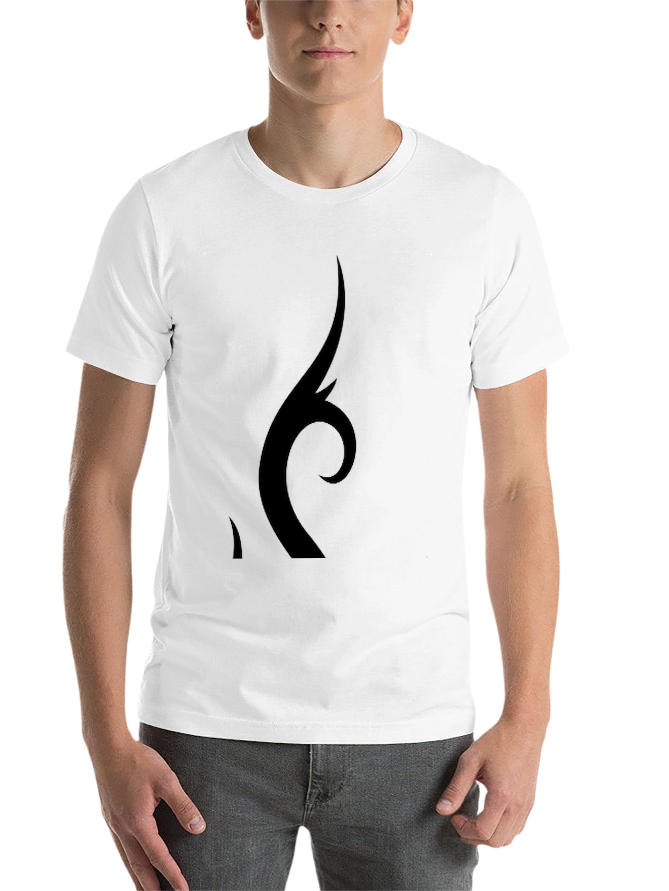 Black Graphic Tee - Unique Design