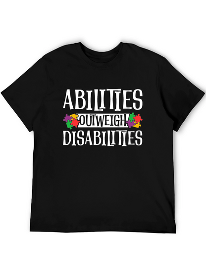 Abilities Outweigh Disabilities Awareness T-Shirt