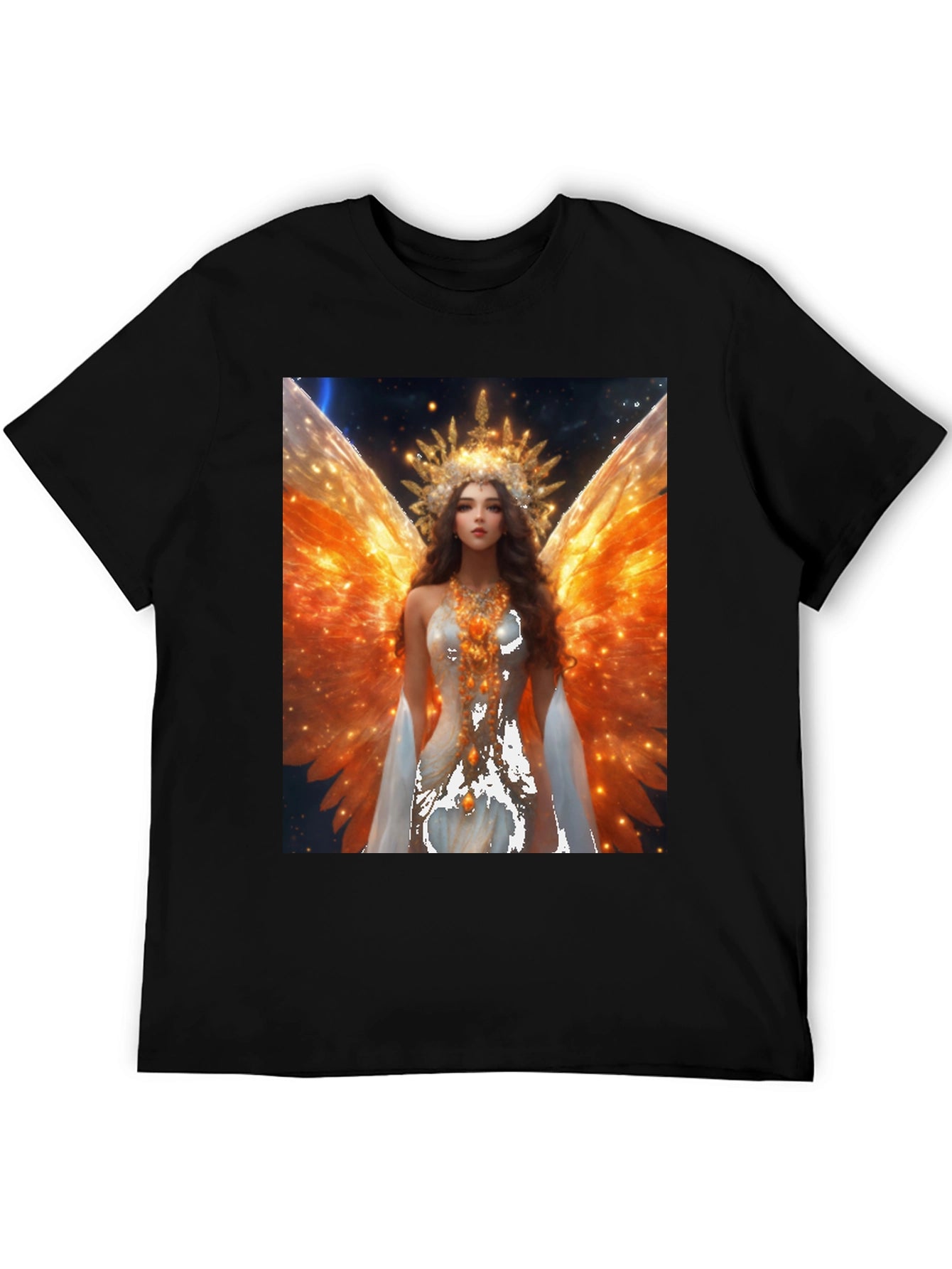 Angel Wings Graphic T-Shirt - Celestial Art Tee