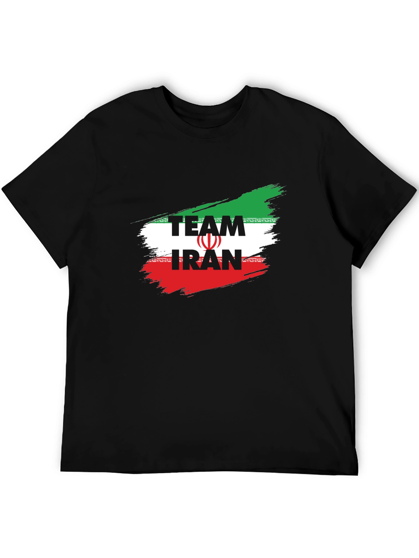Team Iran T-Shirt - Black Graphic Tee