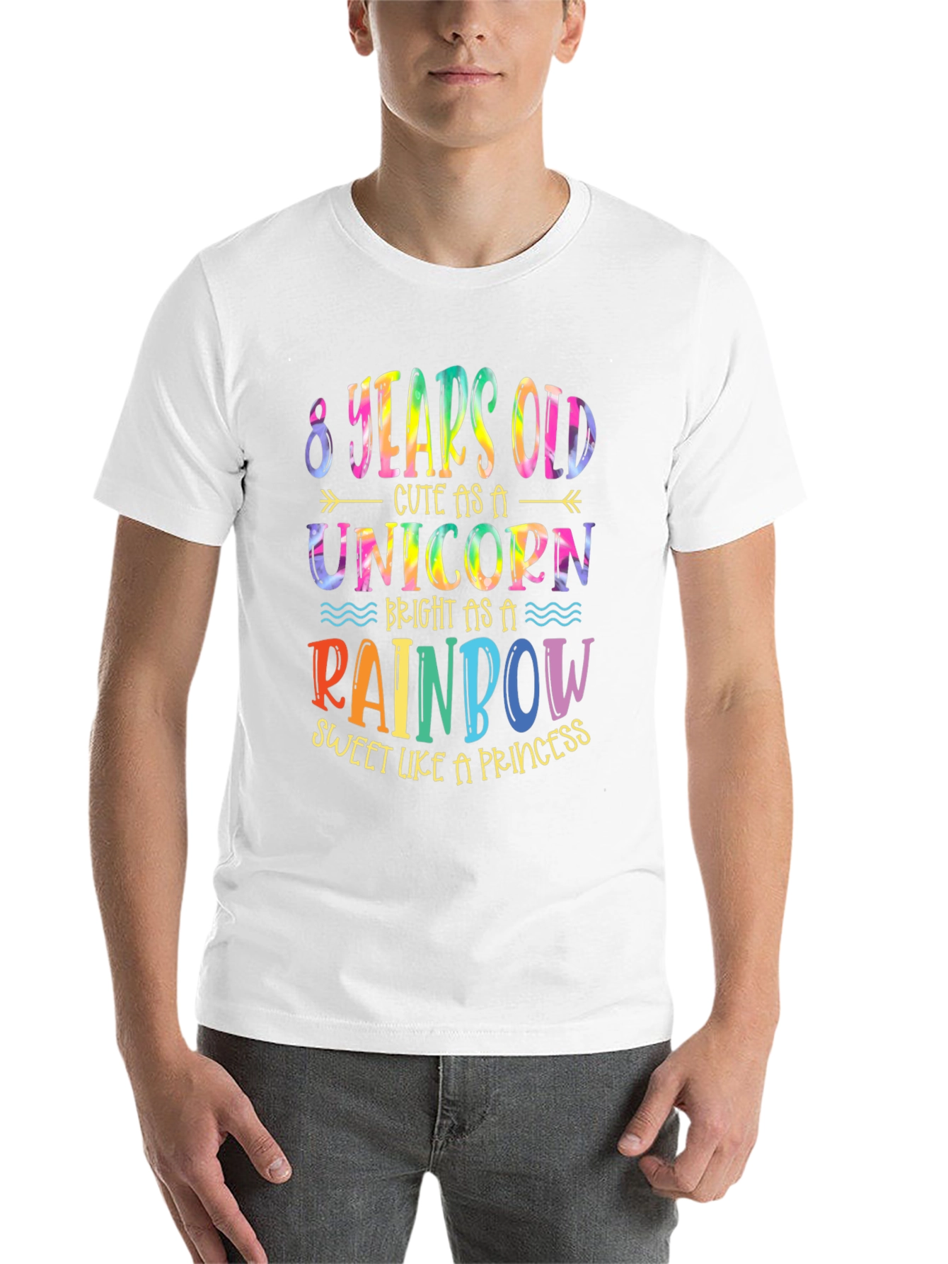 8th Birthday Unicorn Rainbow Shirt