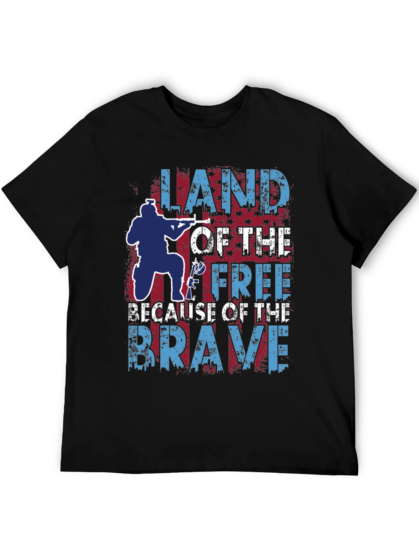 Land of the Free Patriotic Graphic T-Shirt