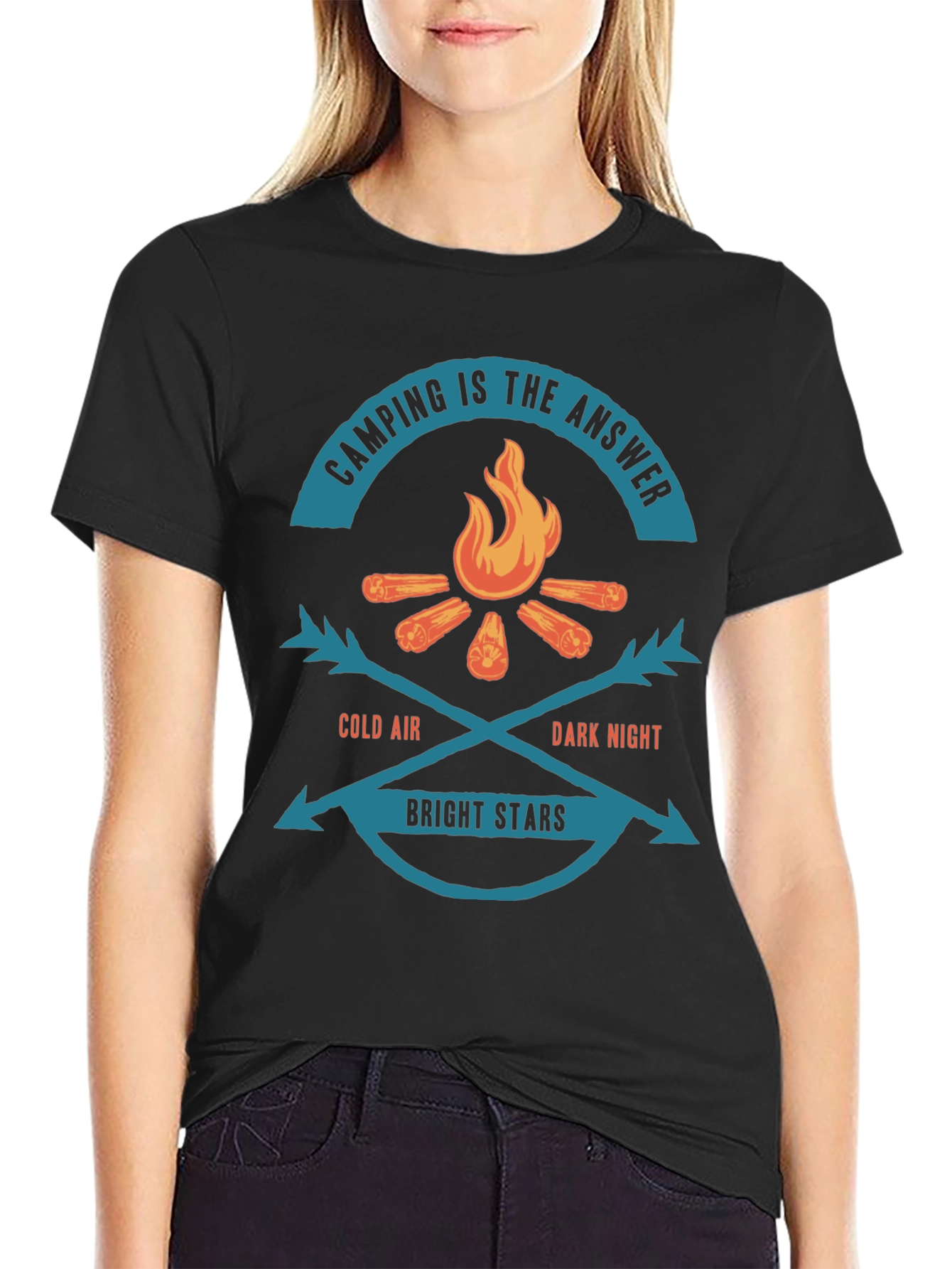 Camping is the Answer Graphic Tee