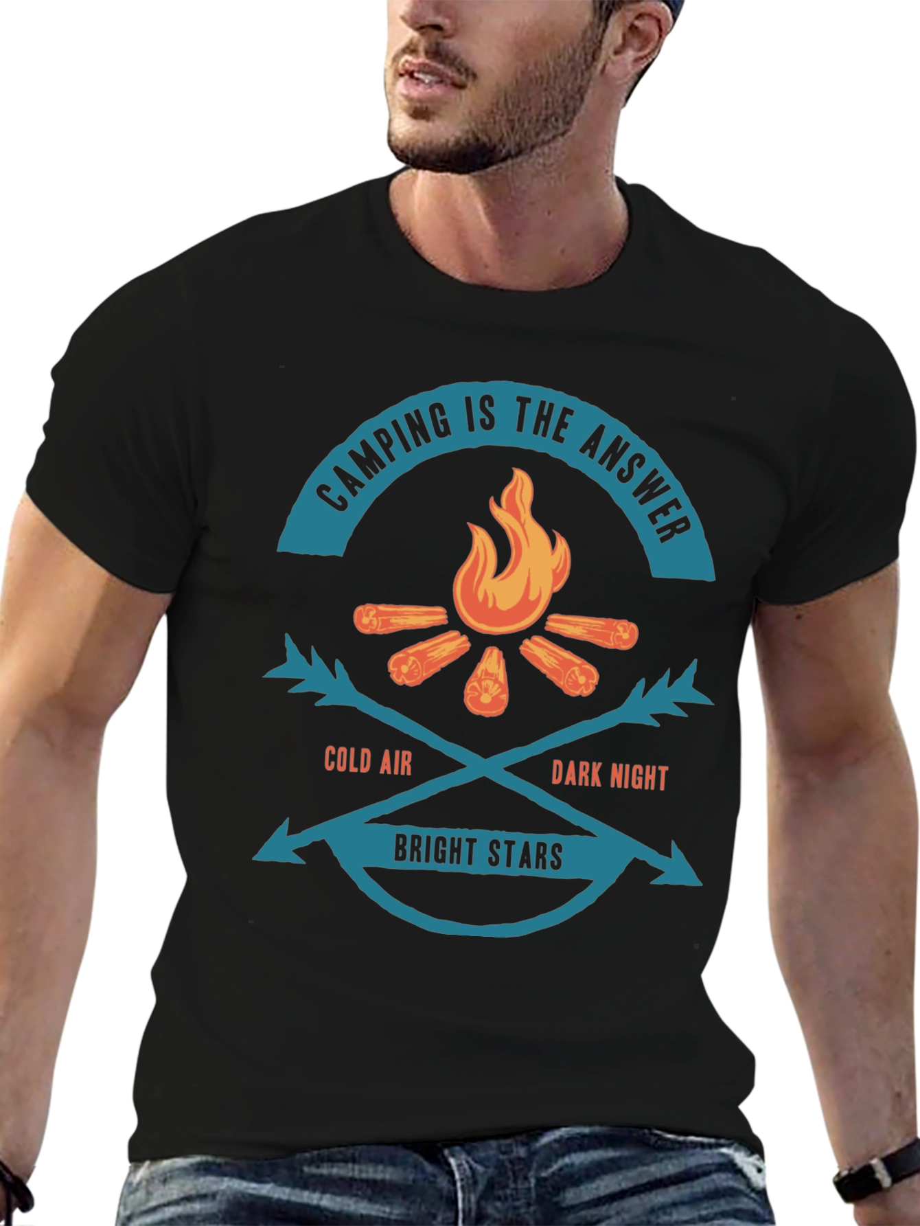 Camping is the Answer Graphic Tee