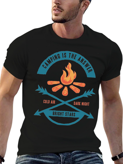 Camping is the Answer Graphic Tee