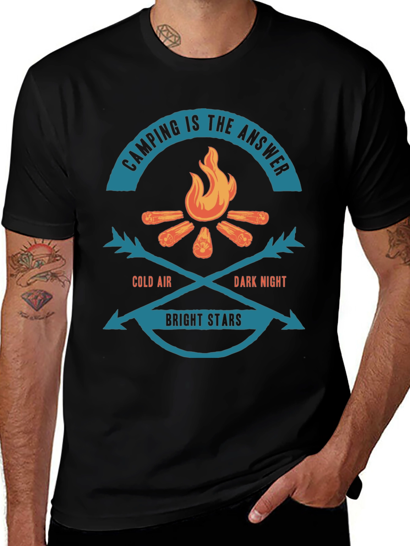 Camping is the Answer Graphic Tee