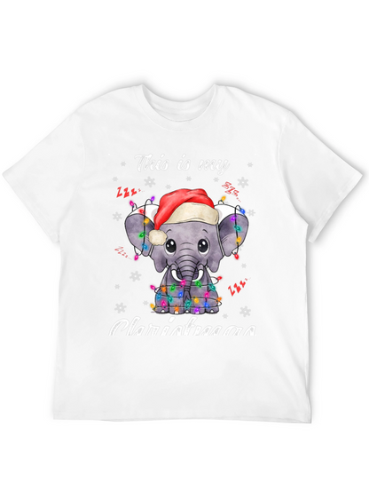 Elephant Christmas Lights T-Shirt