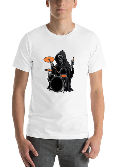 Grim Reaper Drummer Black T-Shirt