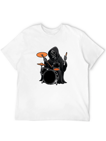 Grim Reaper Drummer Black T-Shirt