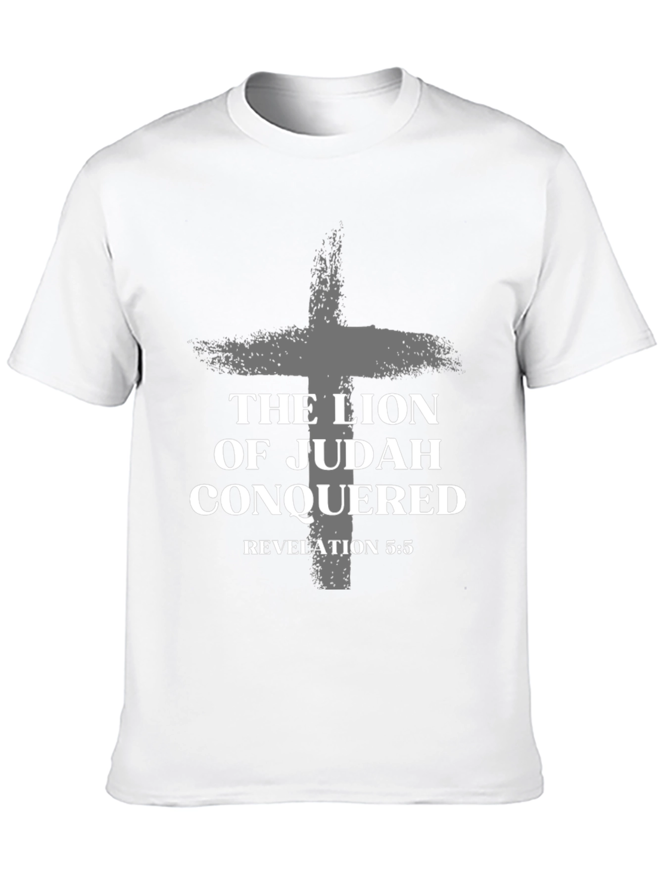 Lion of Judah Conquered Black T-Shirt Revelation 5:5