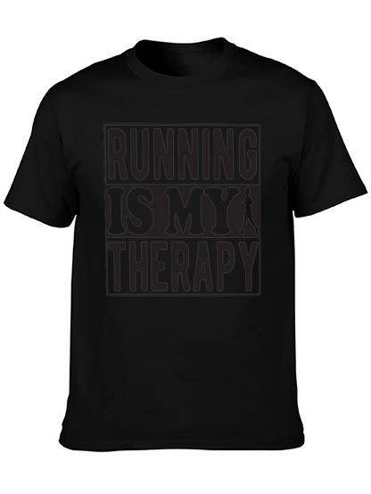 Running is My Therapy Graphic T-Shirt