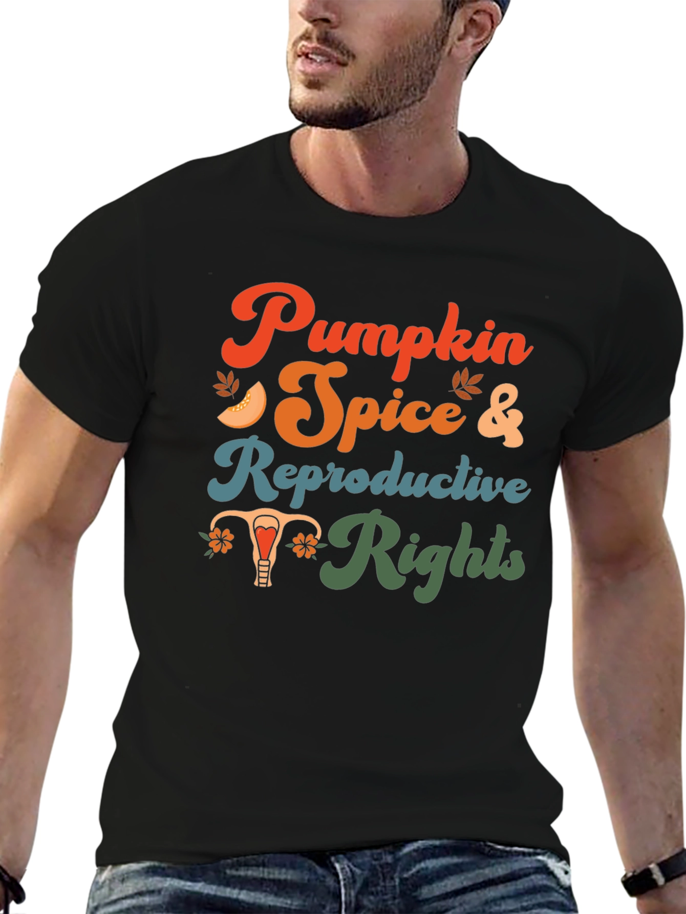 Pumpkin Spice & Reproductive Rights Graphic Tee