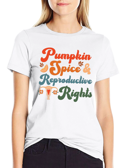 Pumpkin Spice & Reproductive Rights Graphic Tee