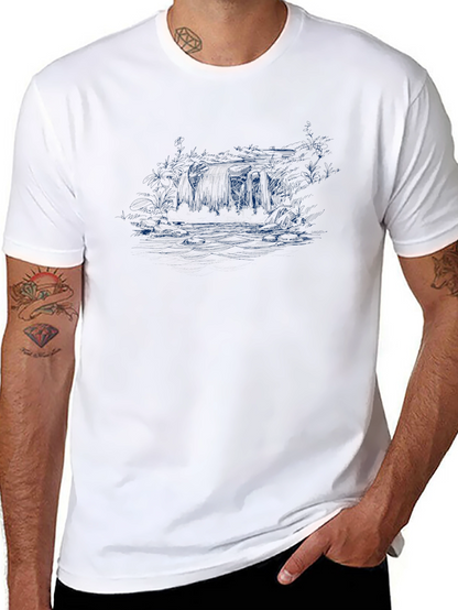 Mens Black Graphic T-Shirt