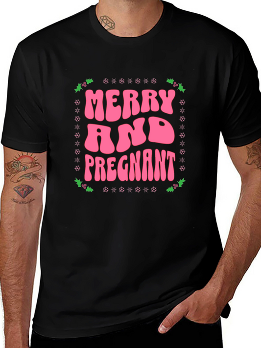 Merry and Pregnant Graphic Tee
