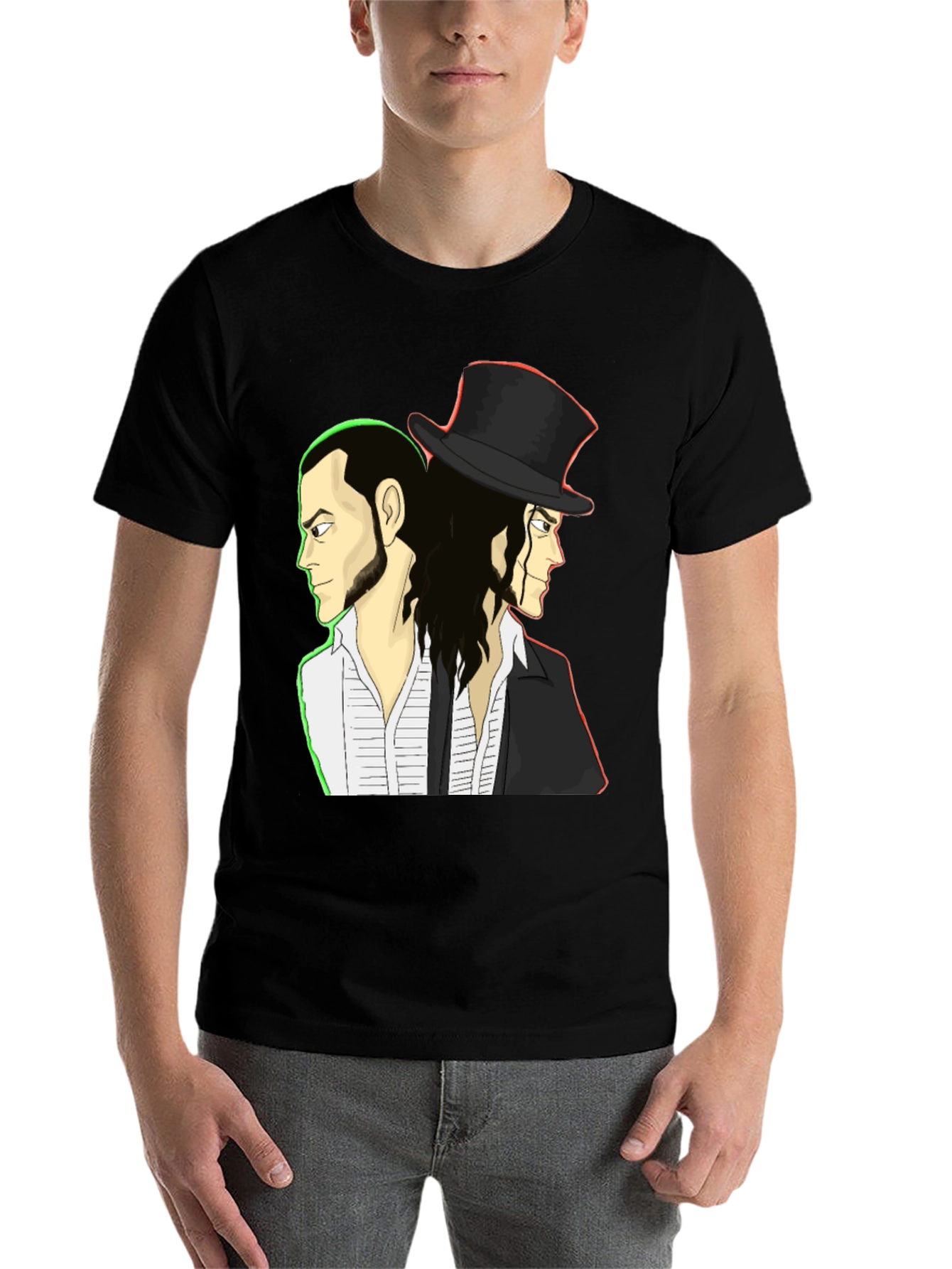 Mens Graphic T-Shirt - Cartoon Characters