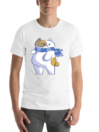 Cartoon Cat T-Shirt - Unisex Black Tee