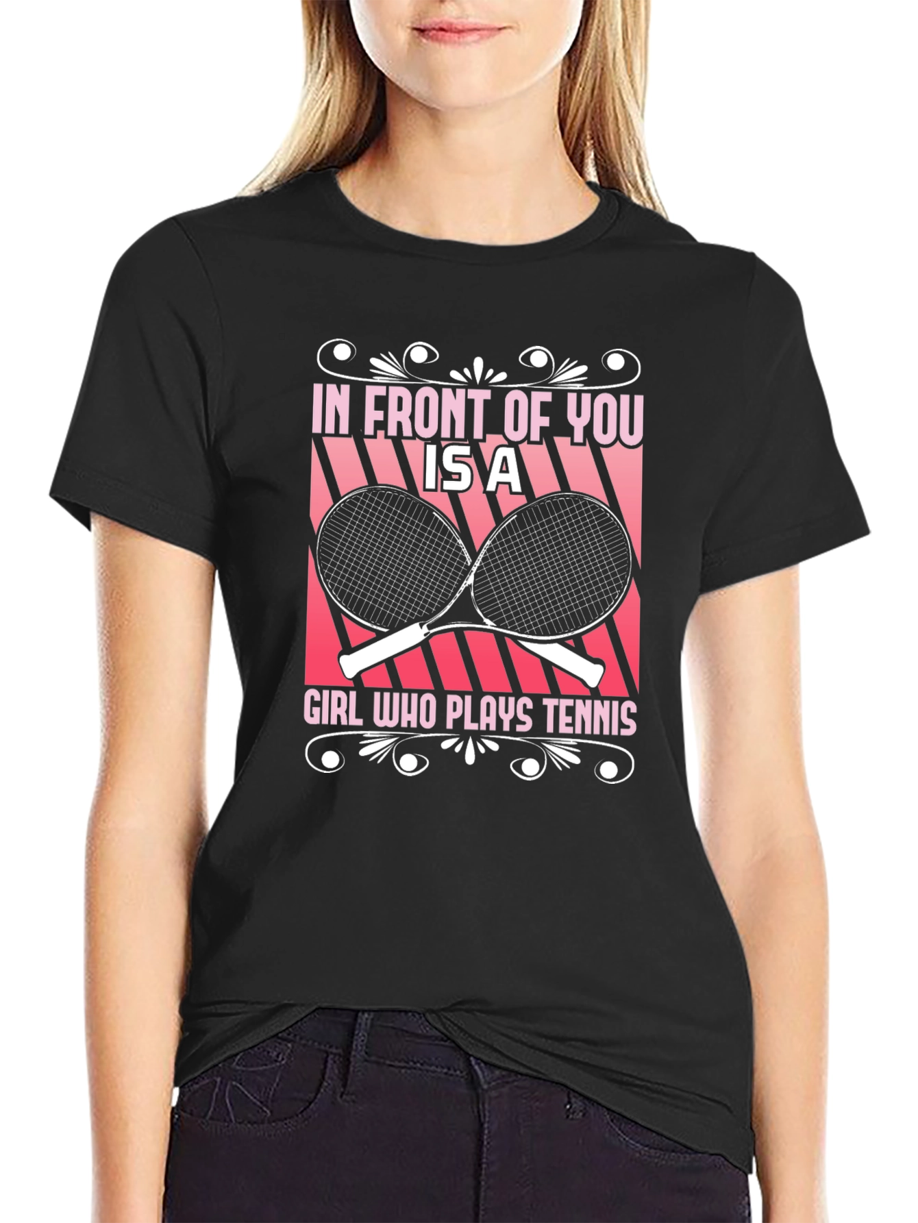Tennis Girl Graphic T-Shirt