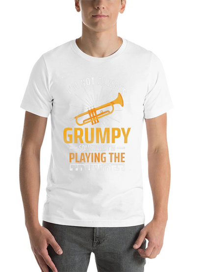 Grumpy Trumpet Player Graphic T-Shirt - Music Lover Tee