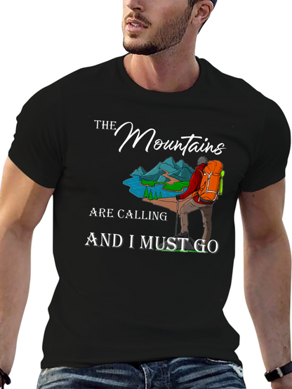 Mountain Calling Graphic Tee - Adventure Awaits!
