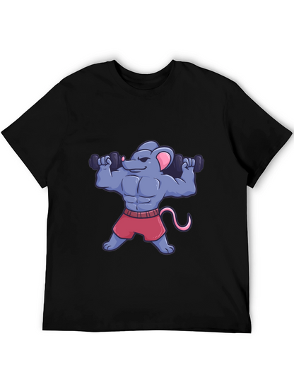 Muscle Mouse T-Shirt - Funny Gym Workout Tee