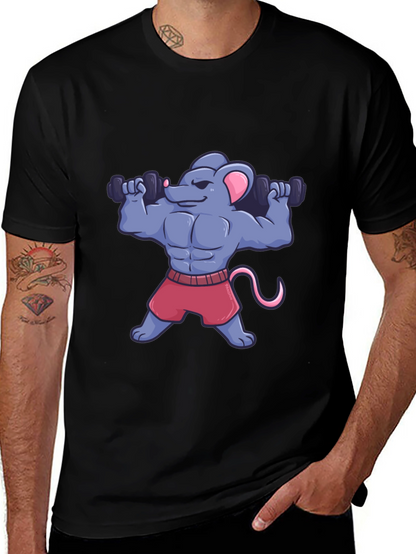 Muscle Mouse T-Shirt - Funny Gym Workout Tee