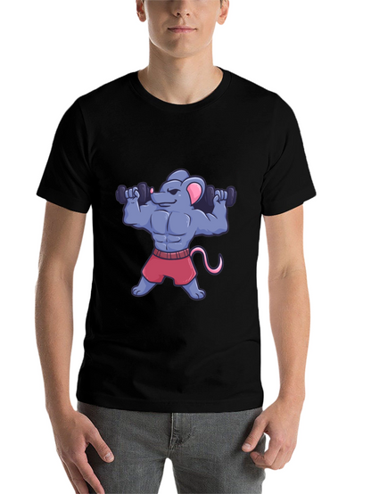 Muscle Mouse T-Shirt - Funny Gym Workout Tee