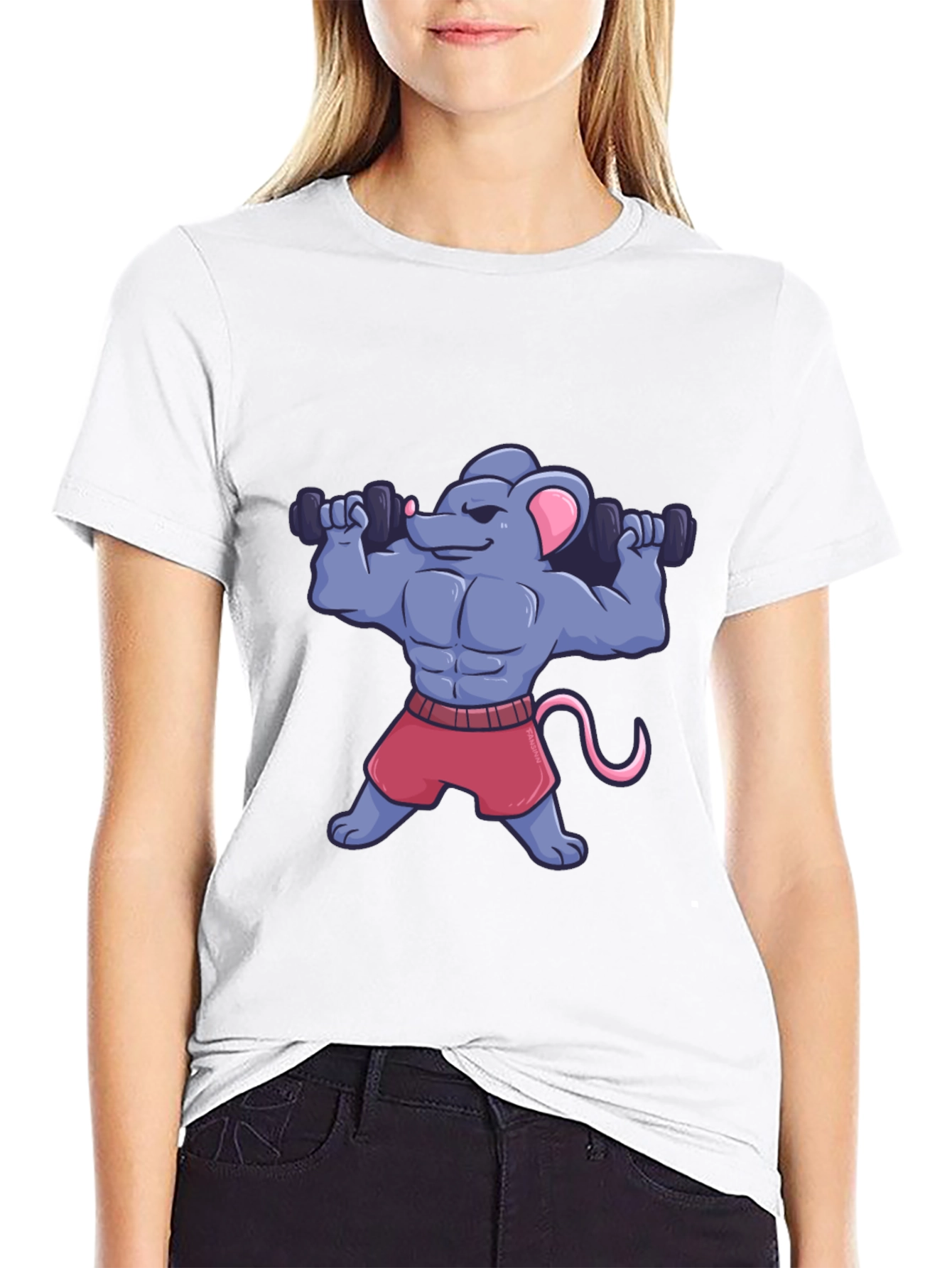Muscle Mouse T-Shirt - Funny Gym Workout Tee