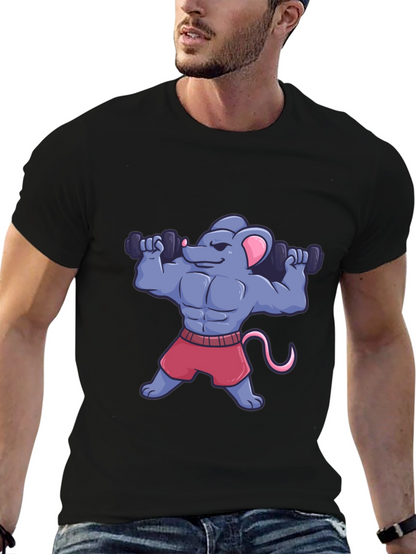 Muscle Mouse T-Shirt - Funny Gym Workout Tee