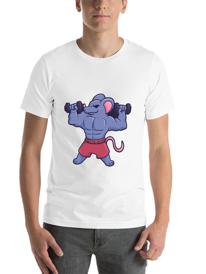 Muscle Mouse T-Shirt - Funny Gym Workout Tee