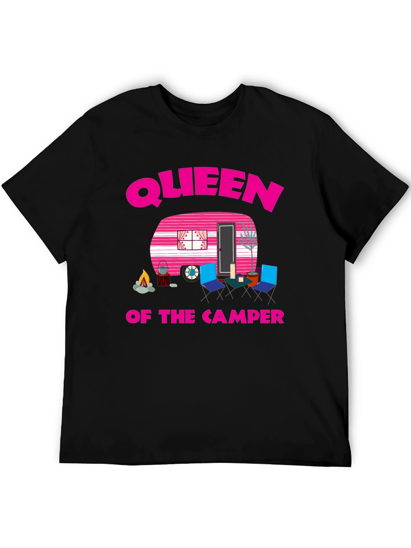 Queen of the Camper Graphic Tee - Camping Lover