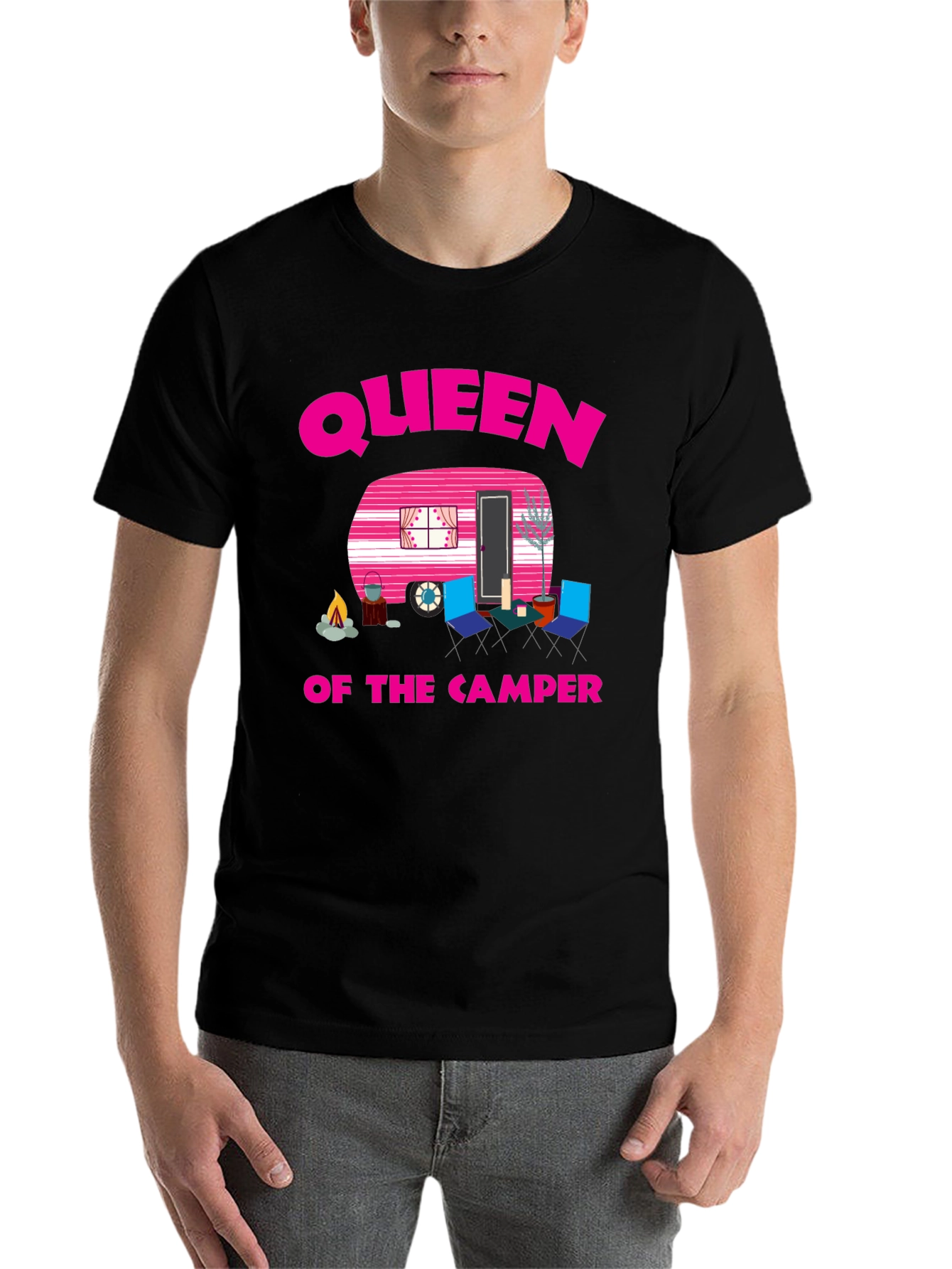 Queen of the Camper Graphic Tee - Camping Lover