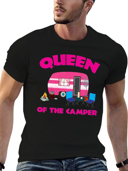 Queen of the Camper Graphic Tee - Camping Lover