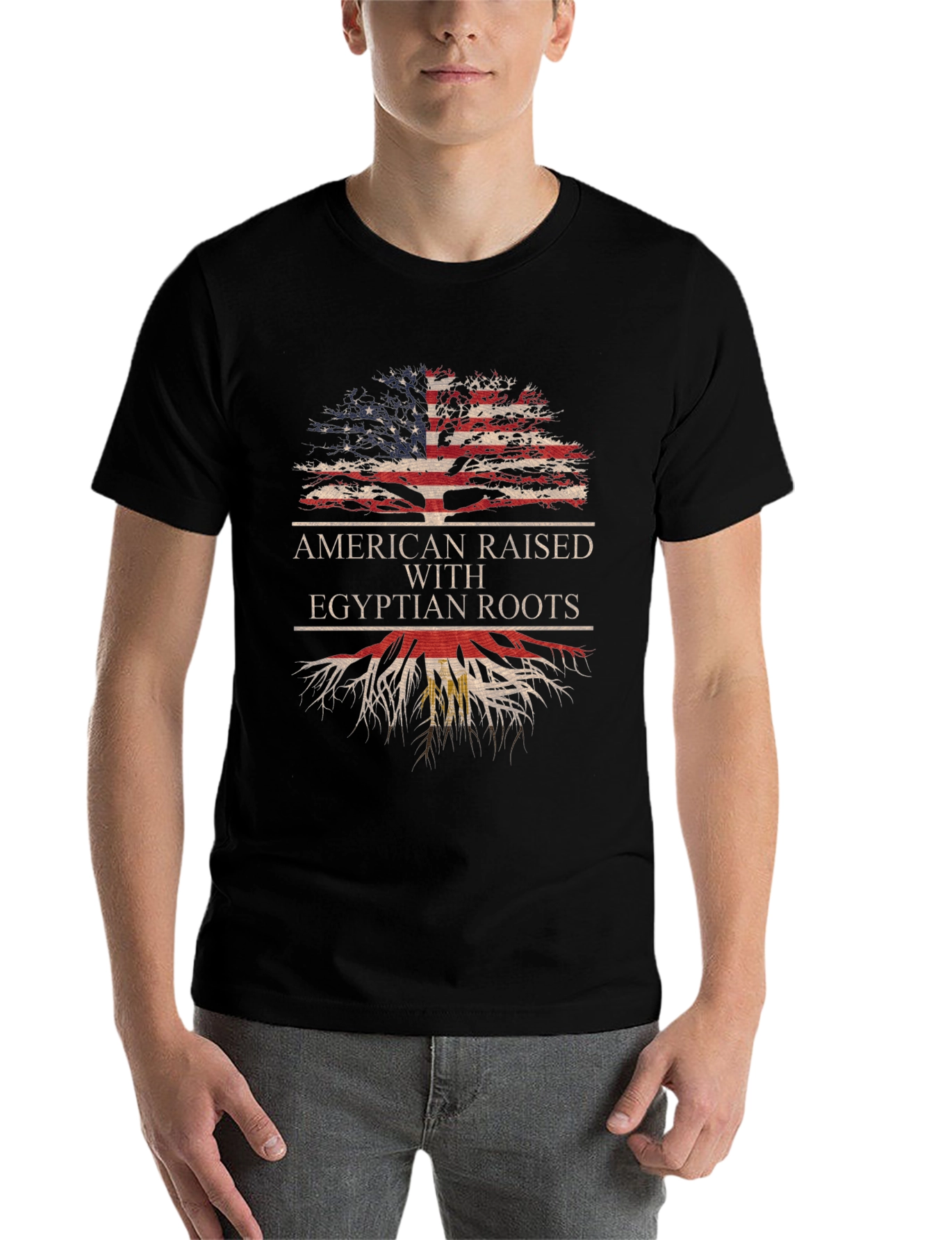 American Raised with Egyptian Roots T-Shirt