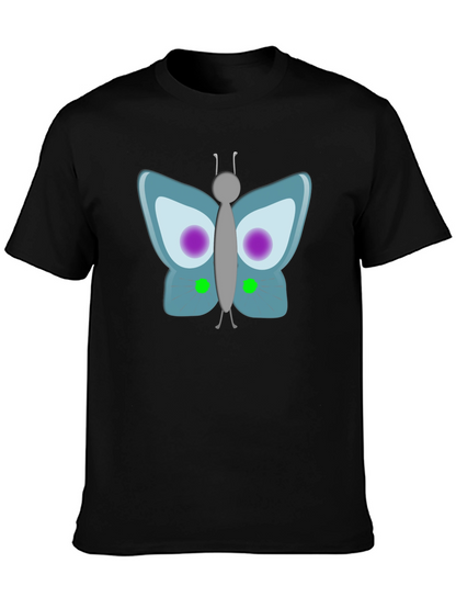 Butterfly Graphic Black T-Shirt