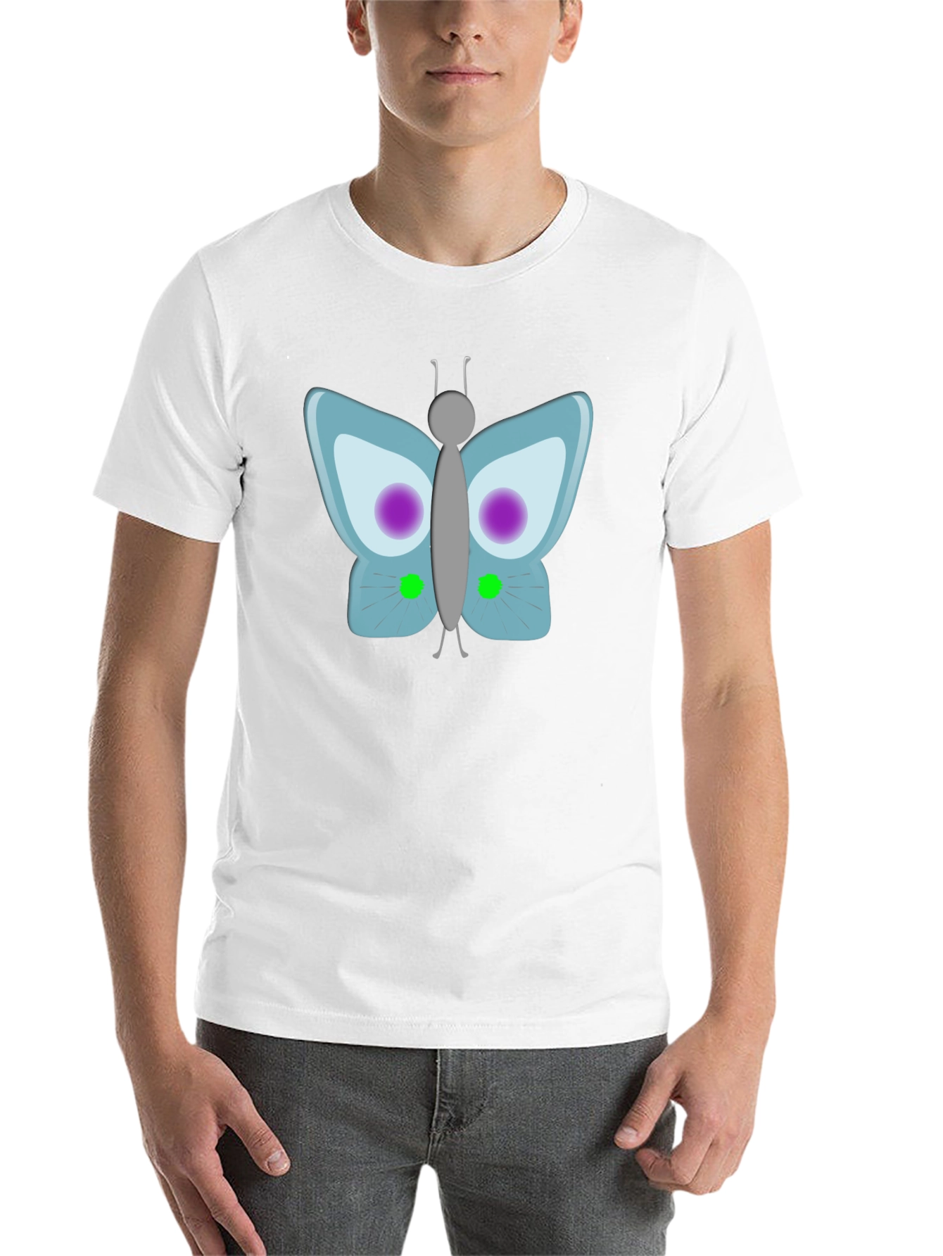Butterfly Graphic Black T-Shirt