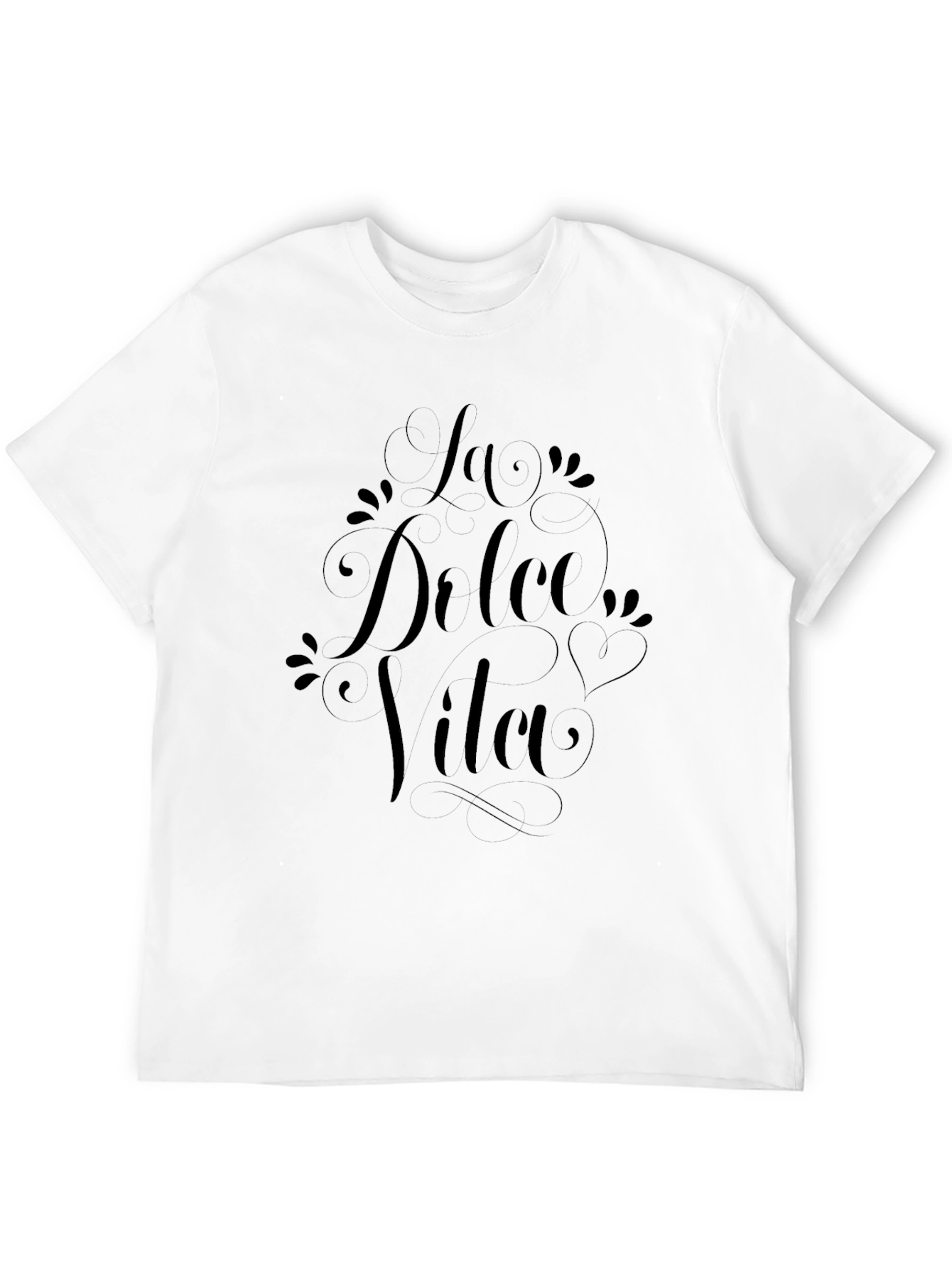 La Dulce Vida Black Graphic Tee