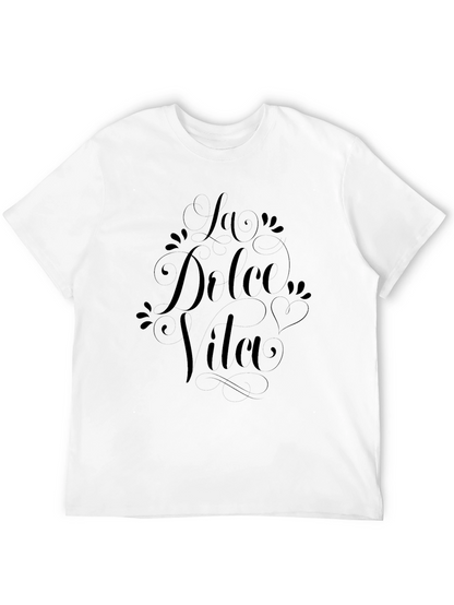 La Dulce Vida Black Graphic Tee