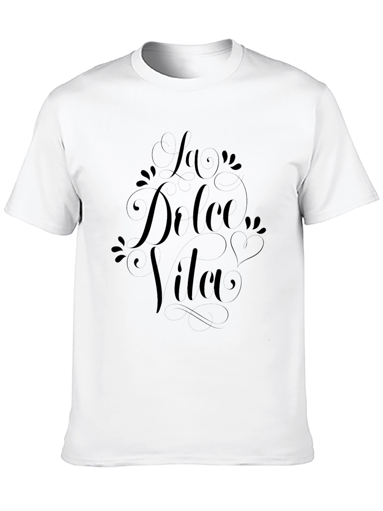 La Dulce Vida Black Graphic Tee