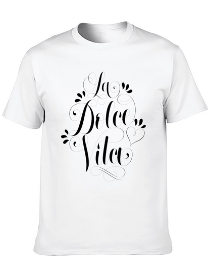 La Dulce Vida Black Graphic Tee