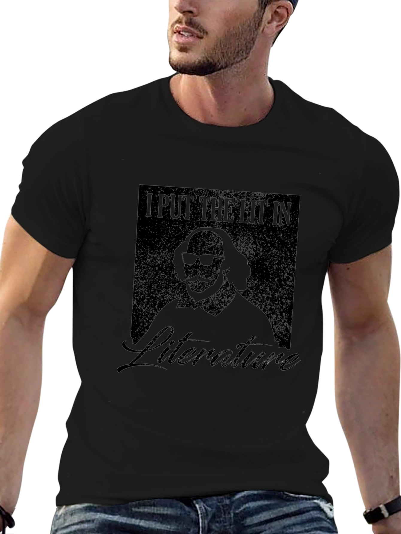 I Put the Lit in Literature Black T-Shirt