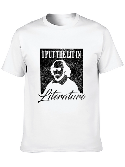 I Put the Lit in Literature Black T-Shirt
