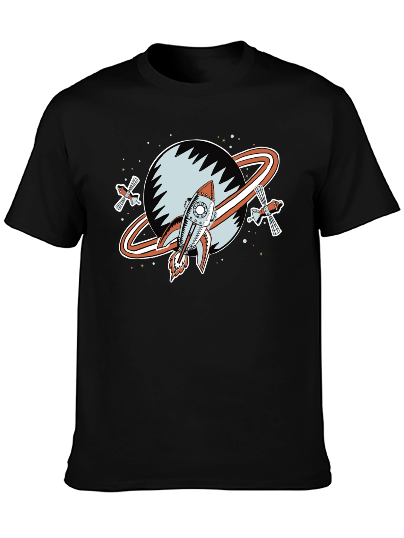 Retro Space Rocket Graphic Tee