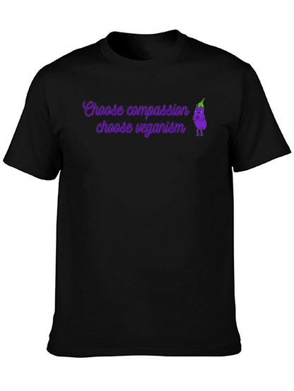 Vegan T-Shirt: Choose Compassion Choose Veganism
