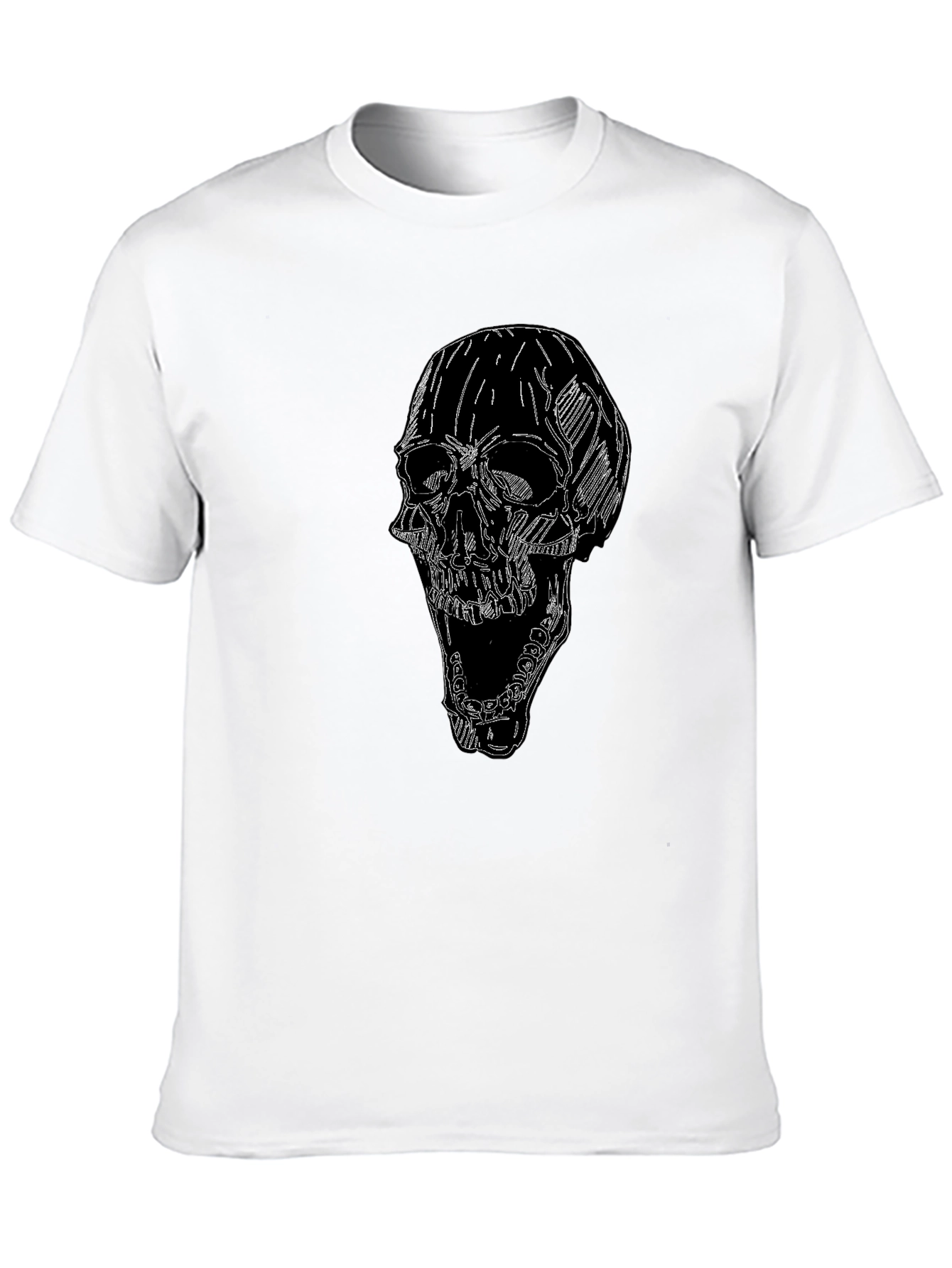Skull Graphic Tee - Mens Black T-Shirt