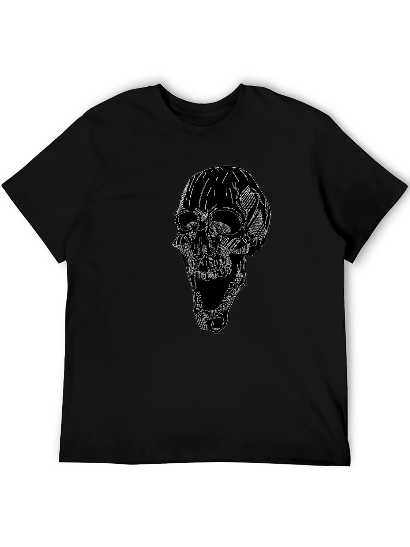 Skull Graphic Tee - Mens Black T-Shirt